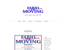 Tablet Screenshot of fabiomoving.com
